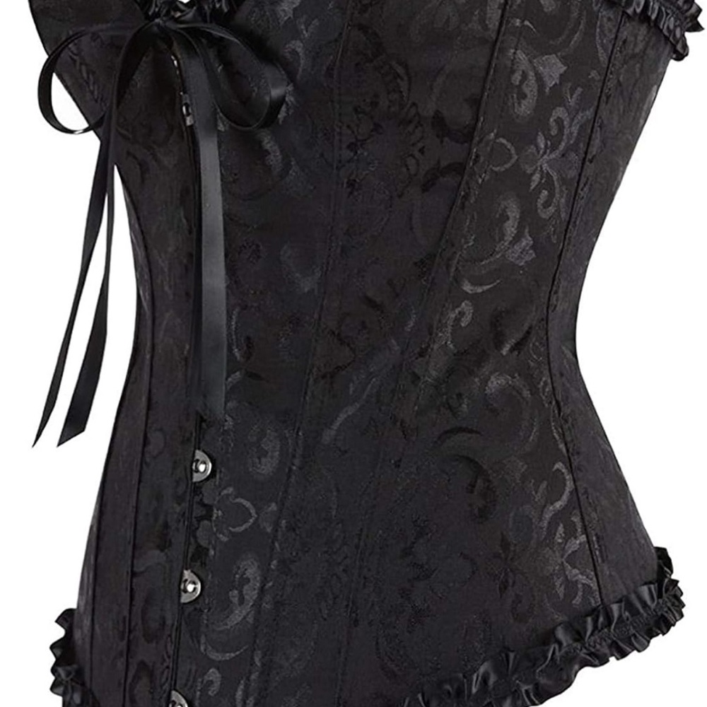 EVAbaby SZ XXL Women’s Sexy Floral Boned Corset Overbust Body Shaper Bustier - Picture 3 of 7